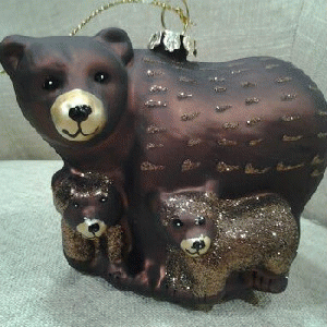 Sloth (USA-2) : Bear Family Christmas Ornament Goes to Furniture Town!